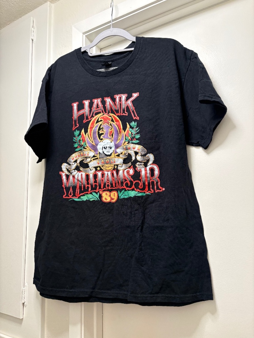 Hank Williams Jr 1989 Double Eagle tour shirt - size large